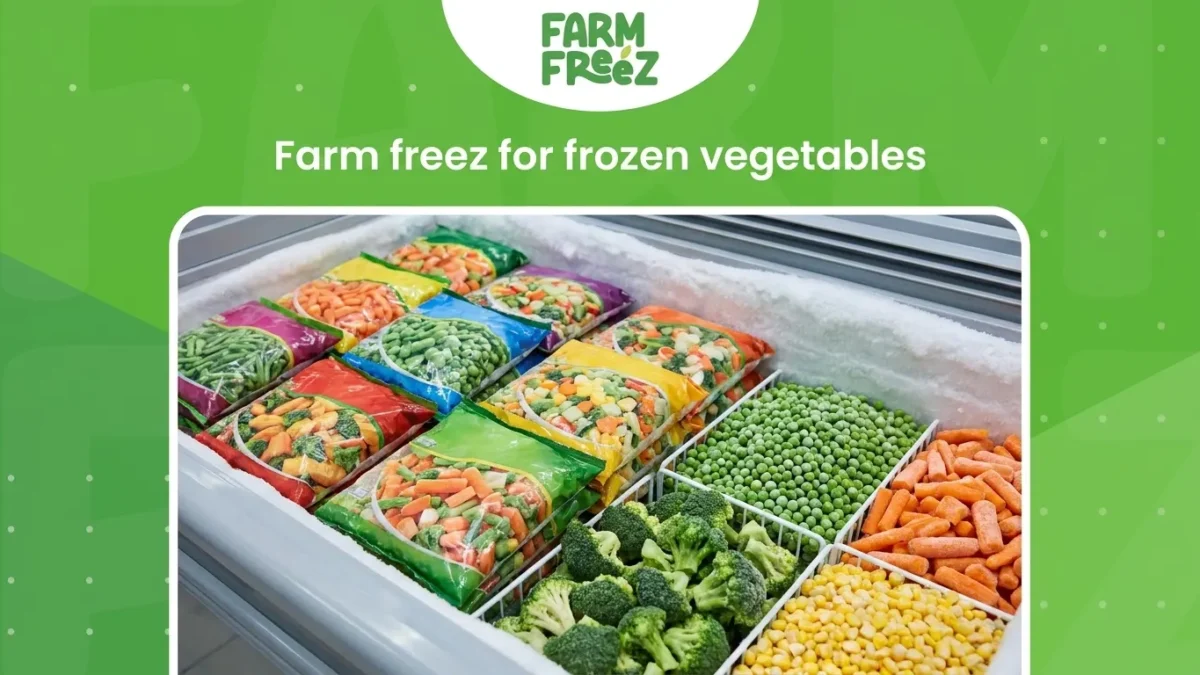 Farm freez for frozen vegetables