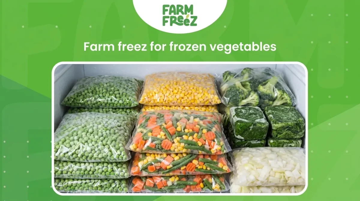Farm freez for frozen vegetables