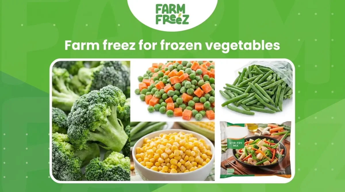 Farm freez for frozen vegetables